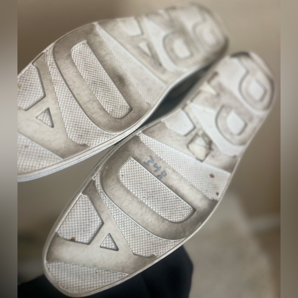 PRADA Oxford Metallic Brogue Lace Up Loafer Shoes Size 40 $995 - Picture 8 of 11